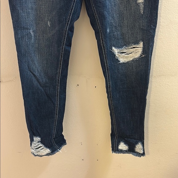 KanCan Dark Blue Distressed Boyfriend Jeans* - Picture 4 of 8